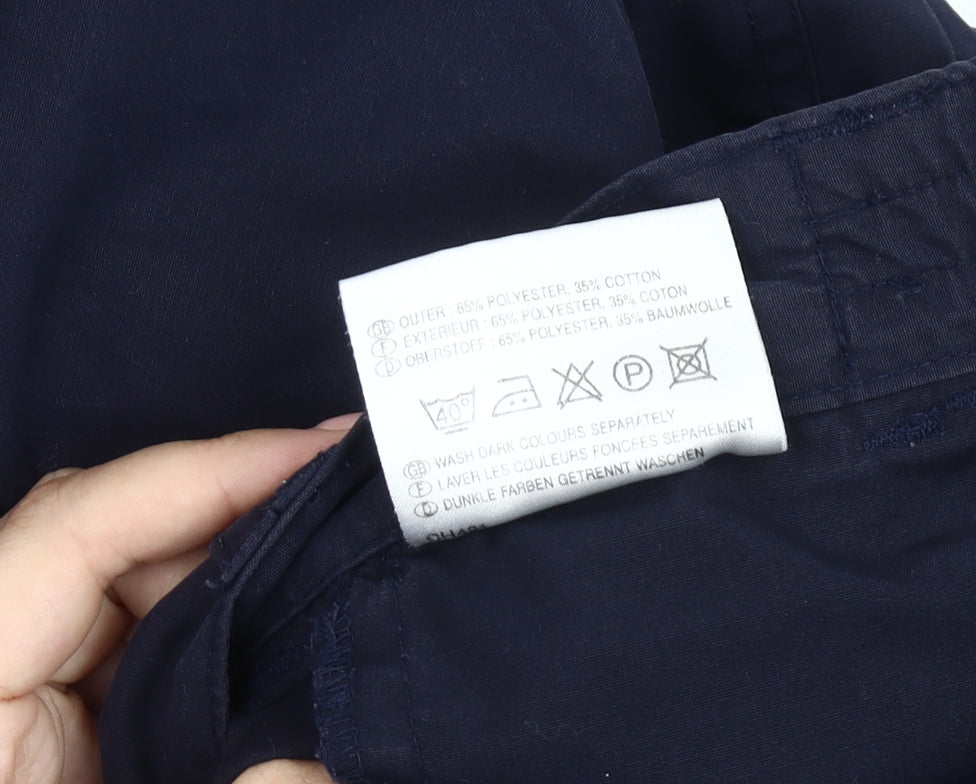 Craghoppers Men's Blue 38in Cargo Travel Trousers Polyester Cotton