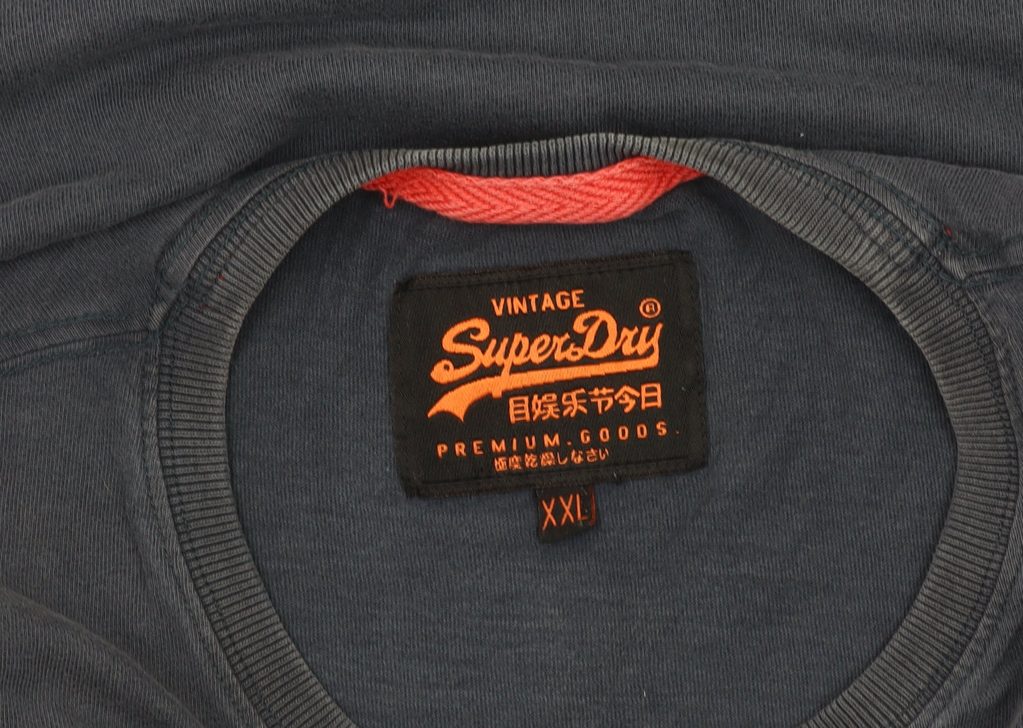 Superdry Men’s Blue 2XL Graphic Print Short Sleeve Cotton T-Shirt