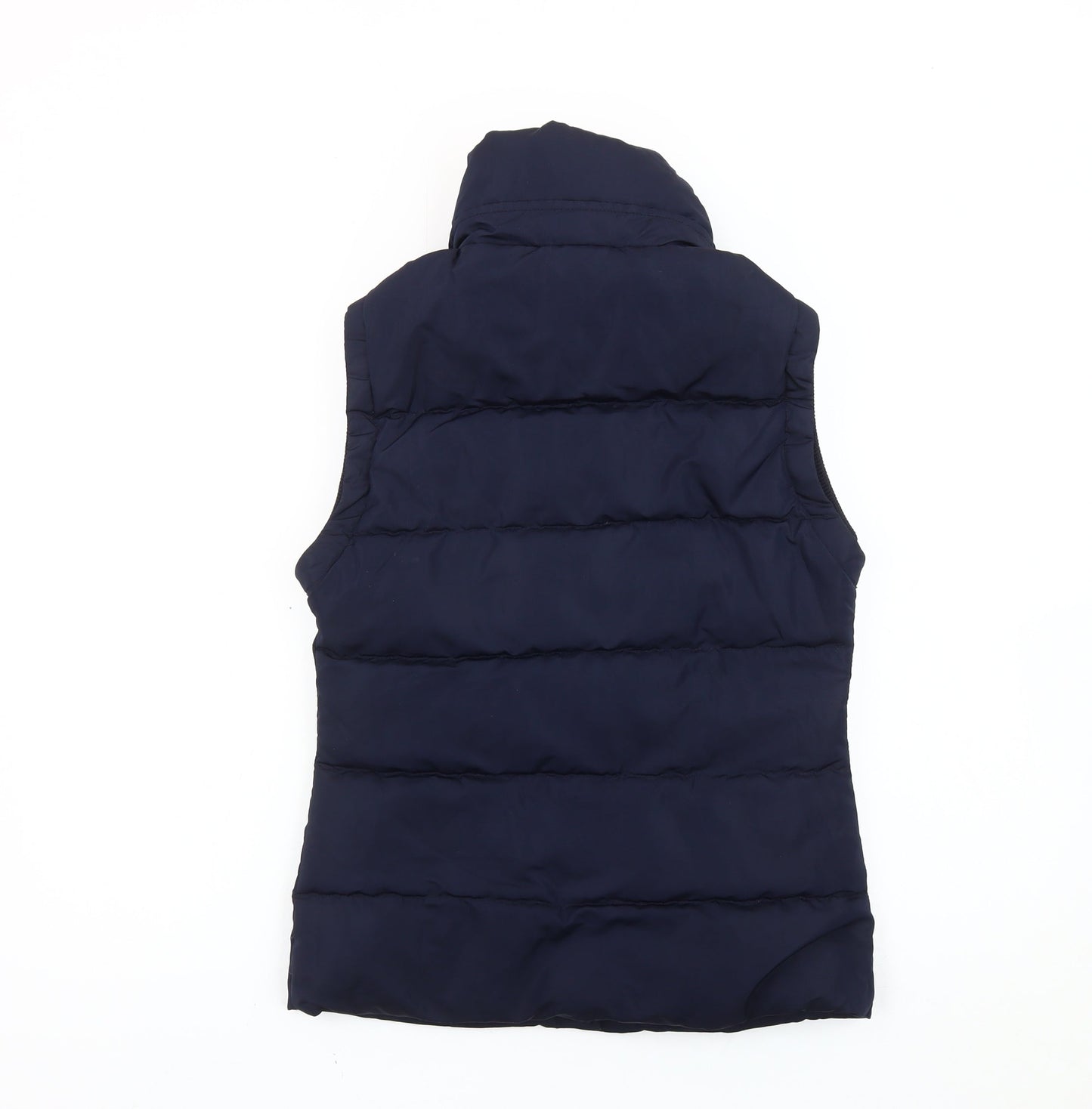 Jack Wills Women’s Blue Puffer Waistcoat Gilet UK 8 Sleeveless Casual