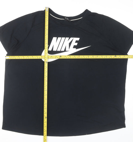 Nike Men's Black 2XL Sports Logo Graphic Short Sleeve T-Shirt