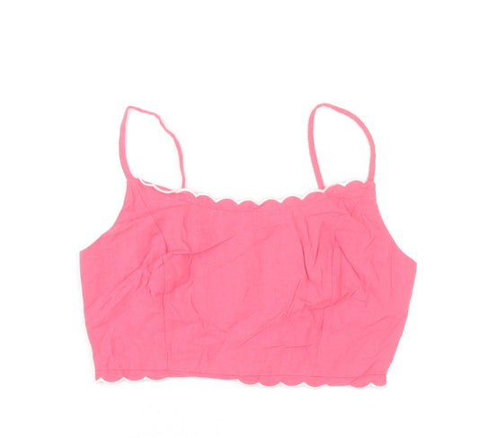 Additional front view of Nobody's Child Women Pink, size 4, Camisole Tank Top Summer
