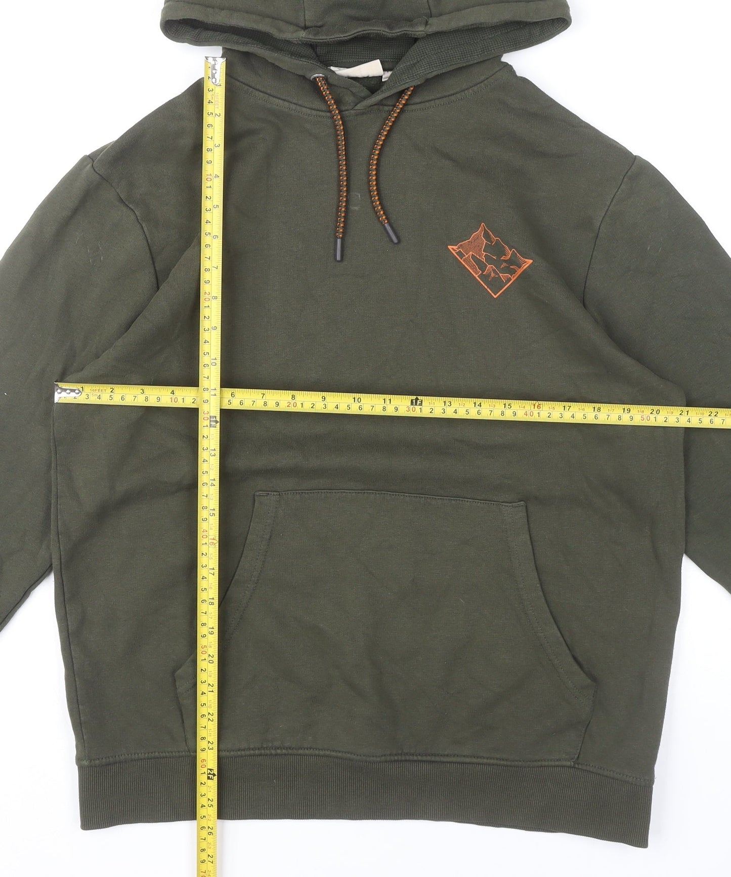 Mountain Warehouse Men’s Green Pullover Hoodie M Outdoor Graphic