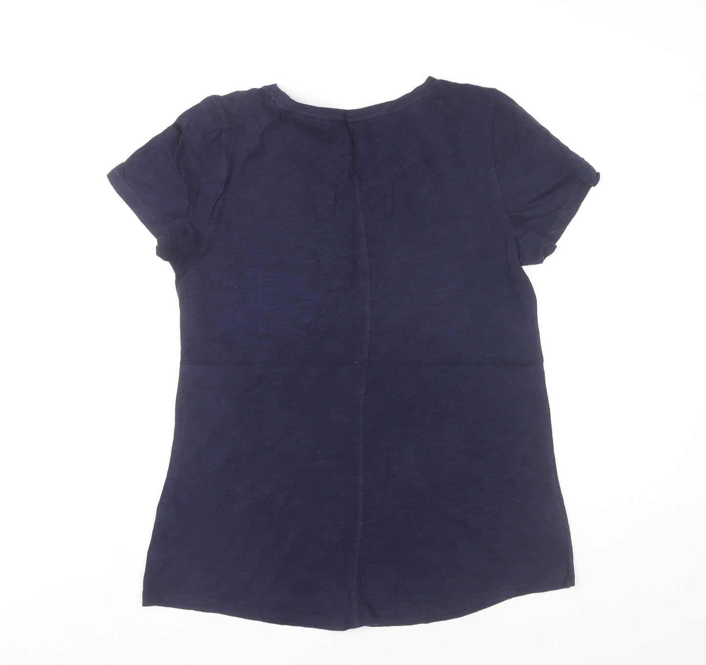 GAP Womens Blue Cotton Short Sleeve Scoop Neck T-Shirt Size M