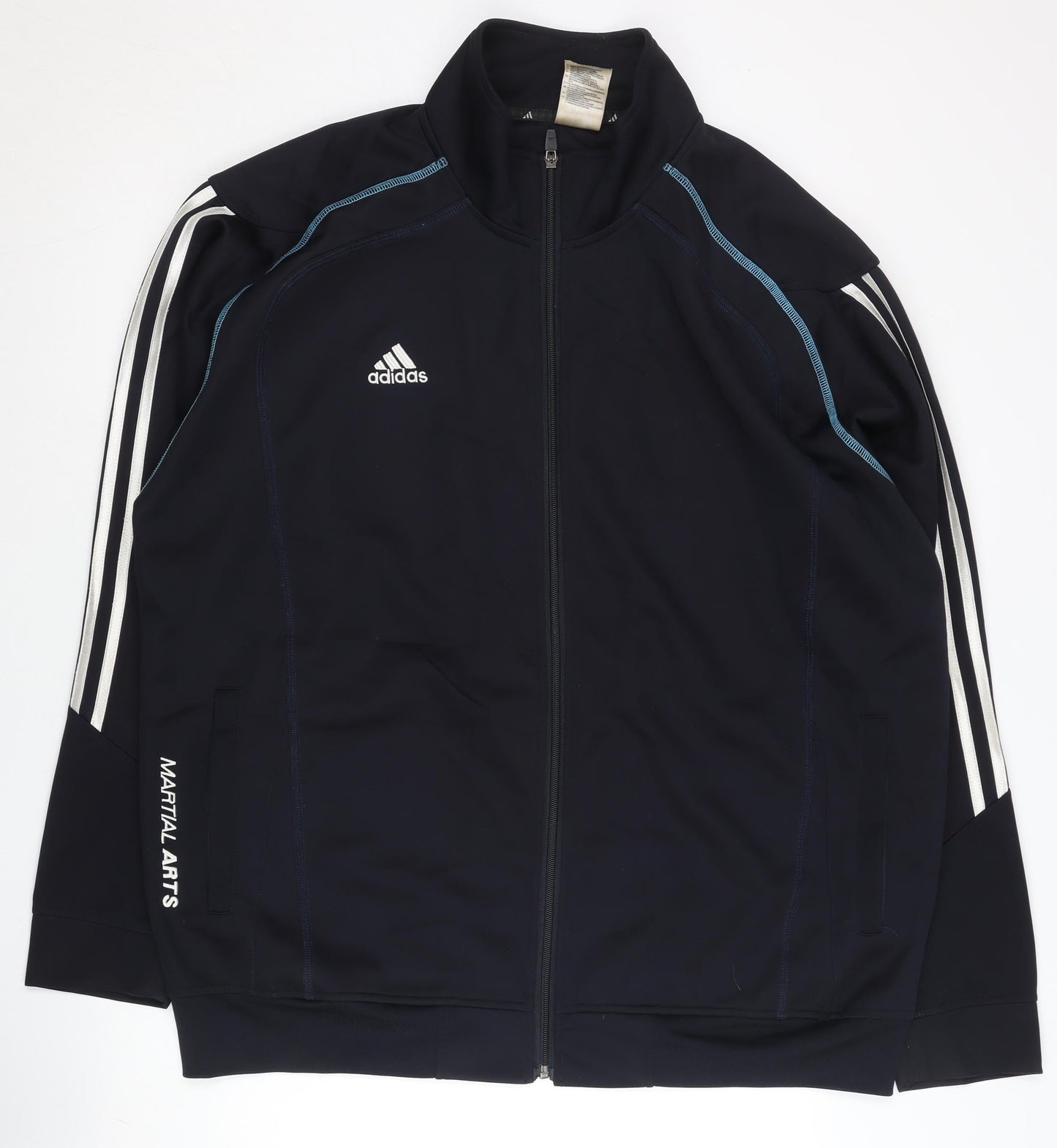 Adidas Mens Black 3XL Track Jacket Martial Arts Sportswear