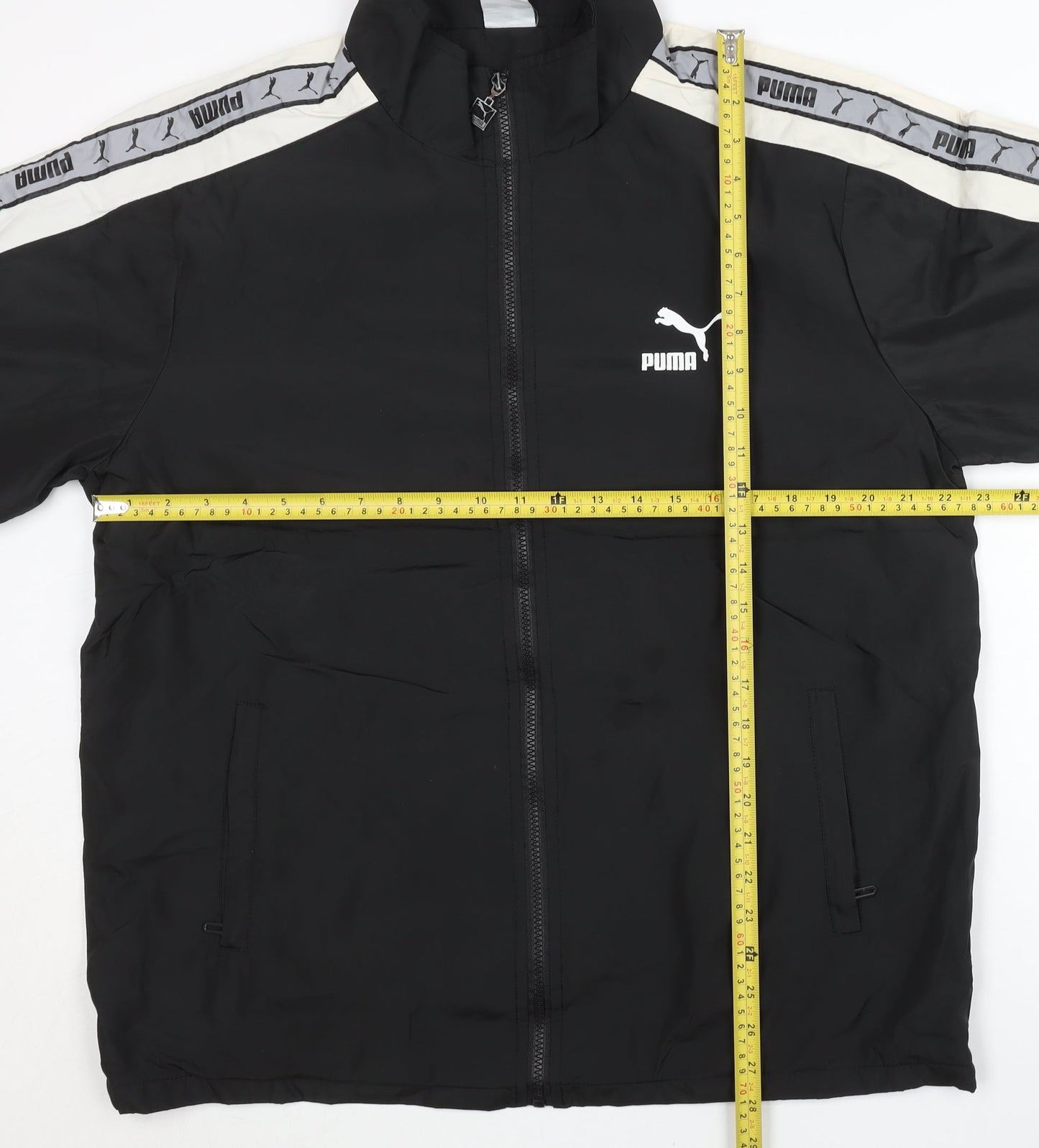 Puma Mens Black 2XL Track Jacket Full Zip Lightweight Sportswear