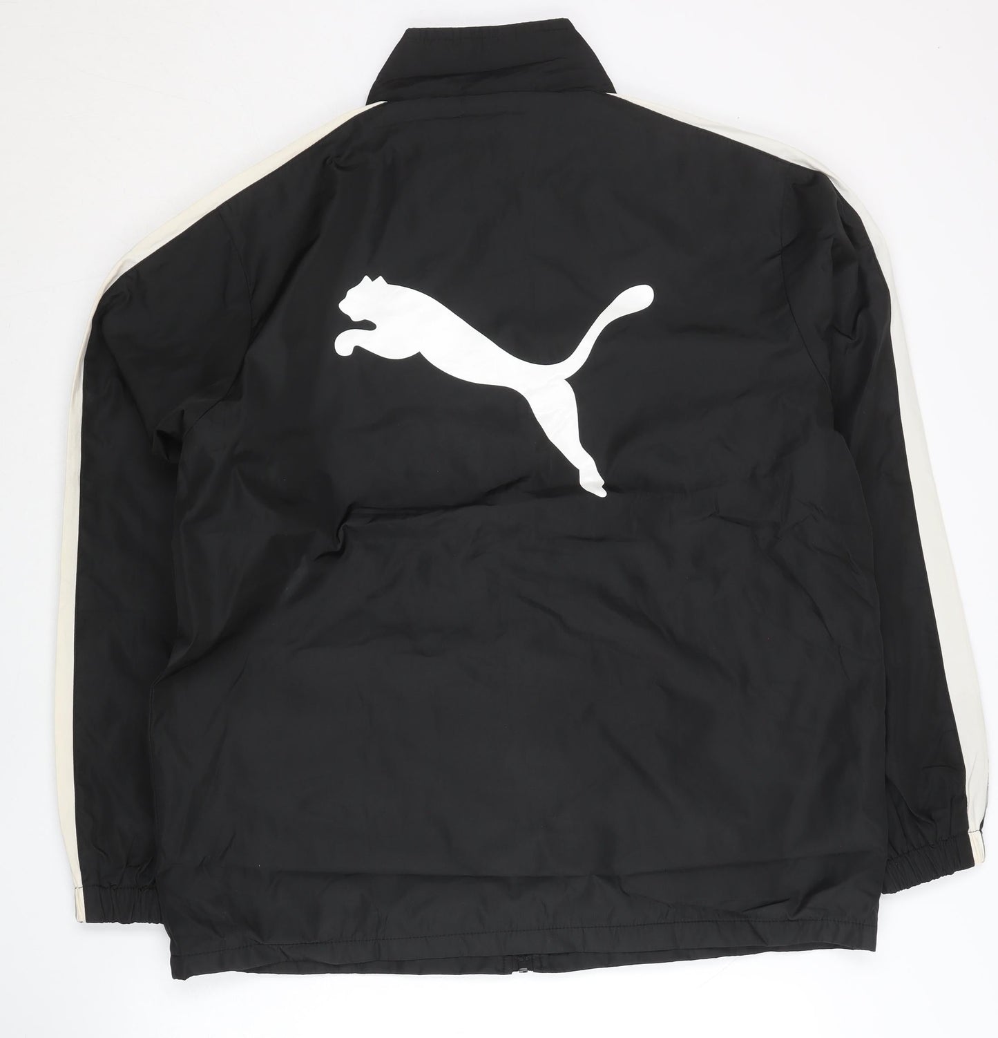 Puma Mens Black 2XL Track Jacket Full Zip Lightweight Sportswear
