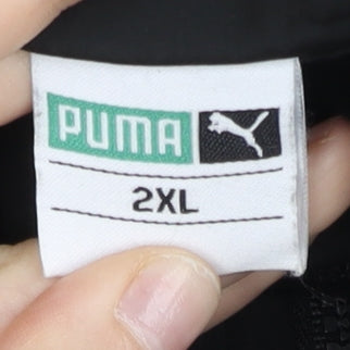 Puma Mens Black 2XL Track Jacket Full Zip Lightweight Sportswear