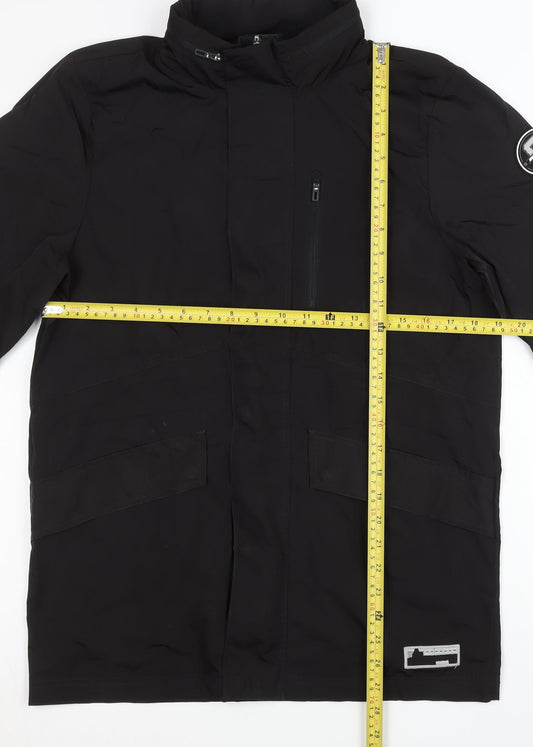 Skechers Women’s Black Parka Jacket Size 8 Regular Fit Winter Coat