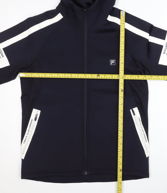 Fila Men’s Blue Full Zip Hoodie M Regular Sportswear