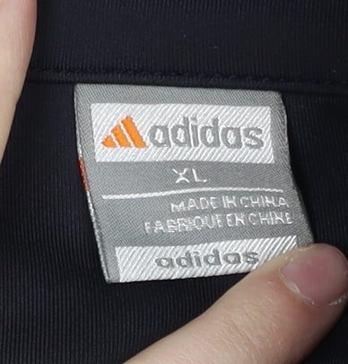 Adidas Men's Blue XL Track Jacket Full Zip Sportswear