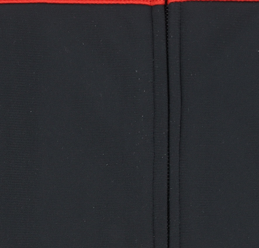 Adidas Men's Black Red White Track Jacket S Logo Full Zip Activewear