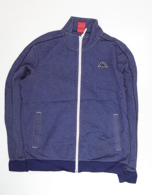 Kappa Men’s Blue Track Jacket L Full Zip Sportswear