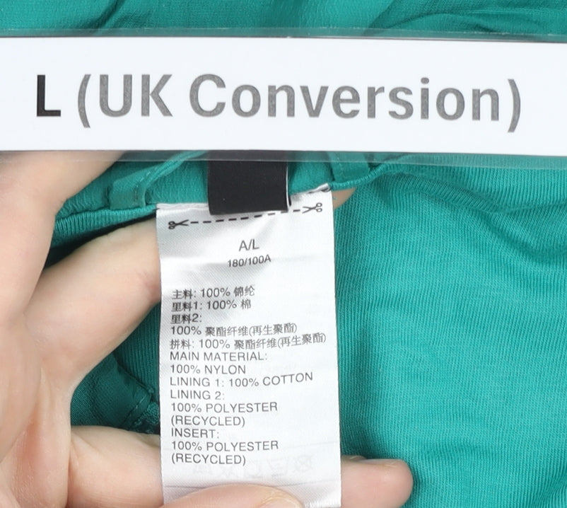 Adidas Neo Men’s Green White Black L Windbreaker Jacket