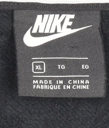 Nike Men’s Black XL Full Zip Hoodie Hooded Sweatshirt Sportswear