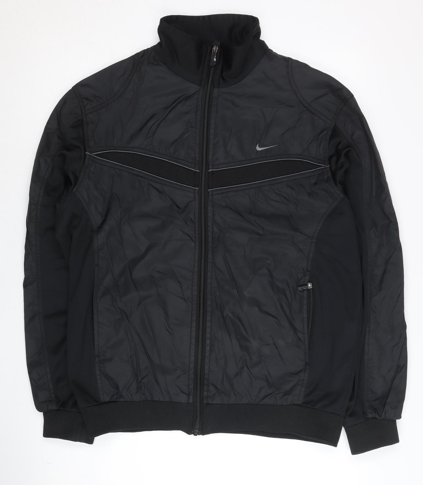 Nike Men’s Black 2XL Track Jacket Clima-Fit Full Zip Sportswear