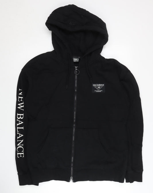 New Balance Men’s Black Full Zip Hoodie Size L Sportswear