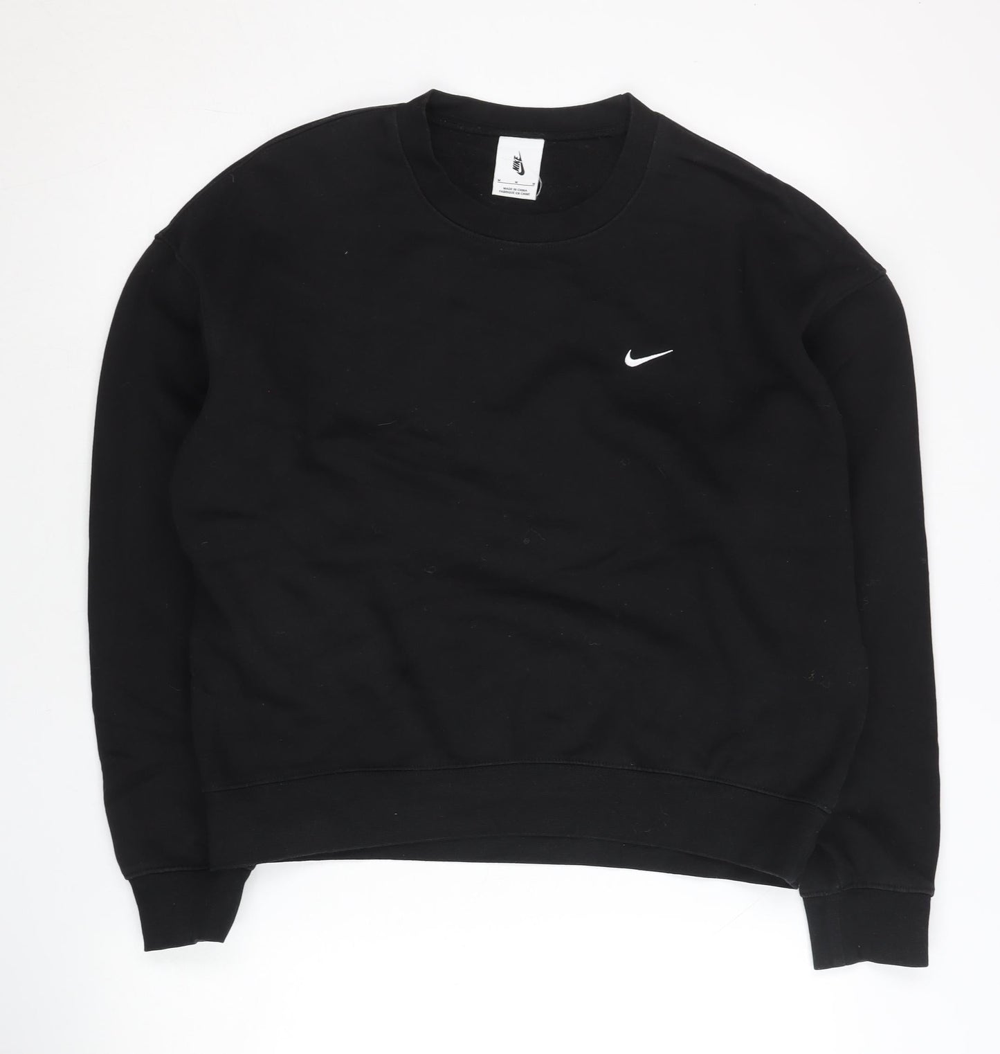 Nike Women’s Black M Pullover Crew Neck Logo Sweatshirt