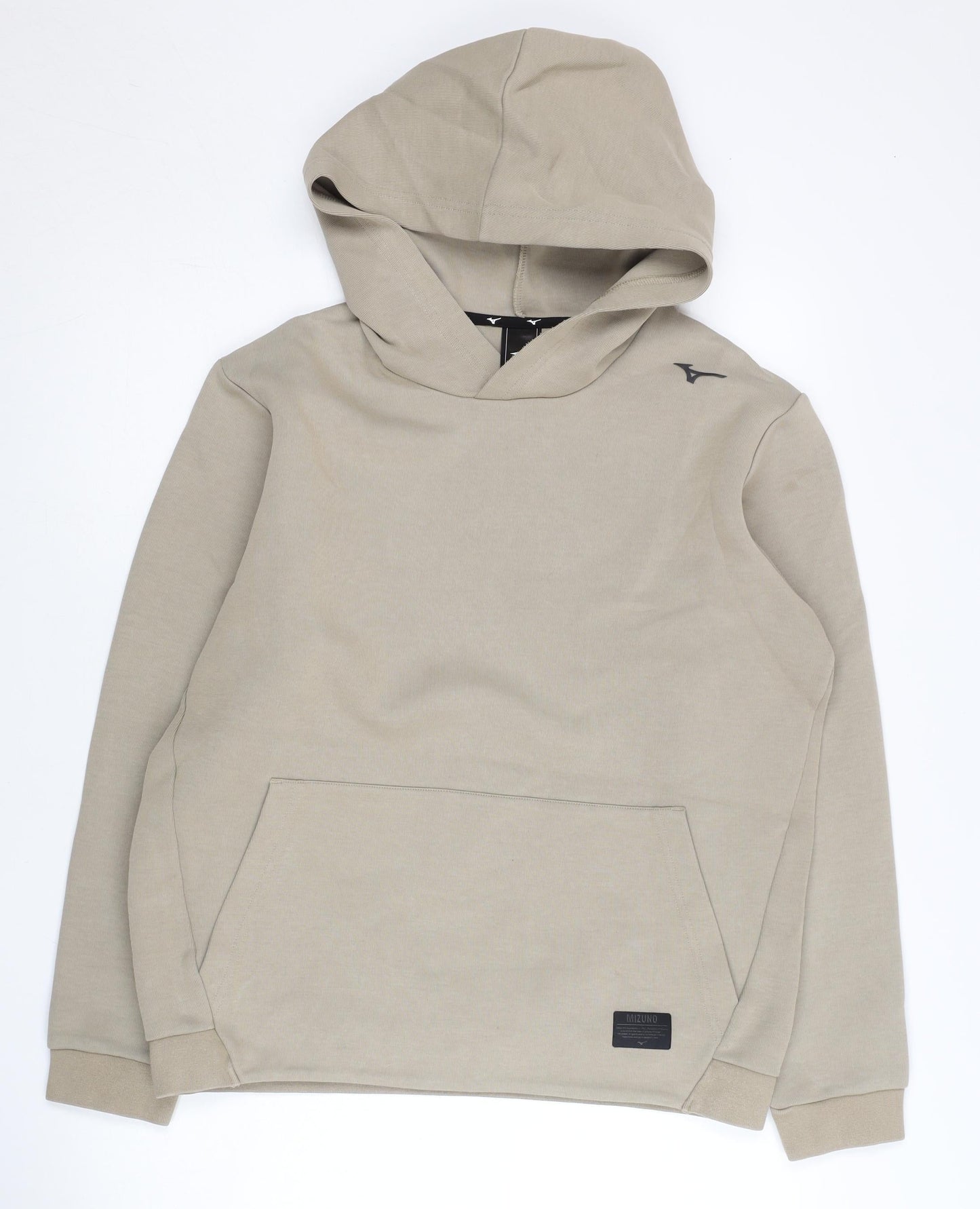 Mizuno Womens Beige Pullover Hoodie Size 12 Regular Fit