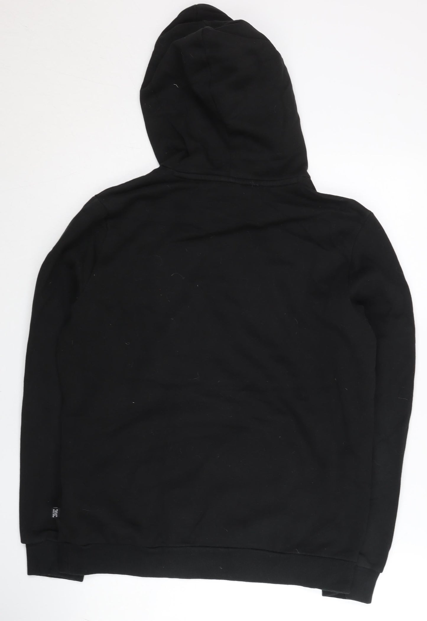 Puma Unisex Black Pullover Hoodie Size S Cotton Blend Sportswear