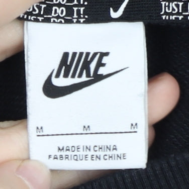 Nike Women’s Black Medium Pullover Sweatshirt Crew Neck Logo