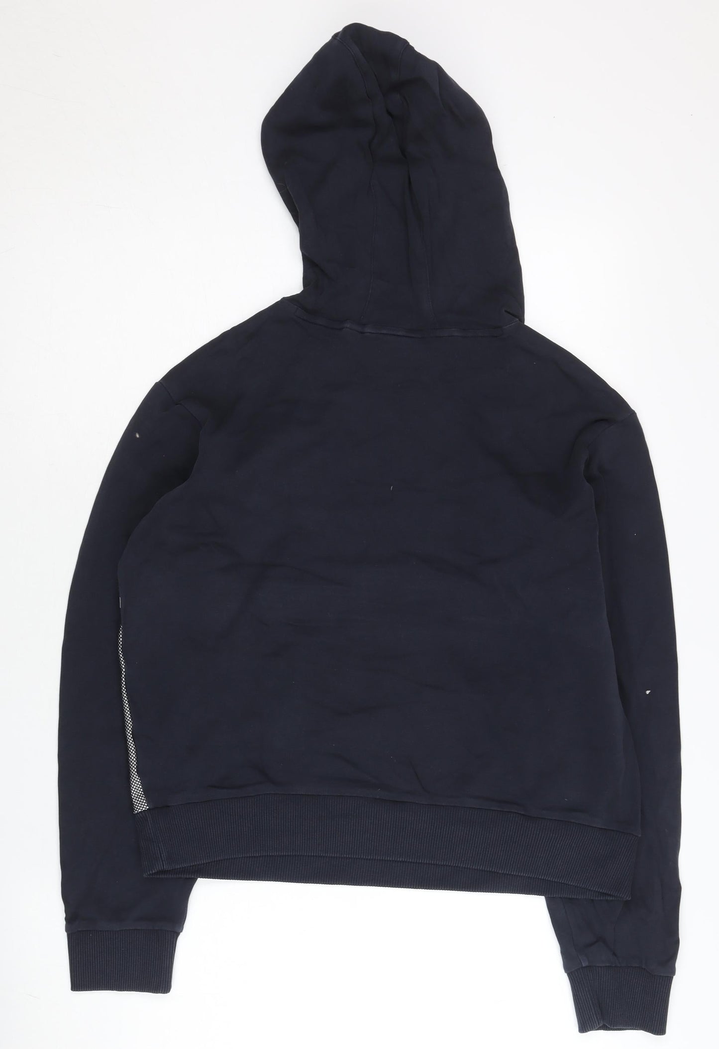 Fila Womens Navy Blue Hoodie Size 10 Logo Pullover Sportswear