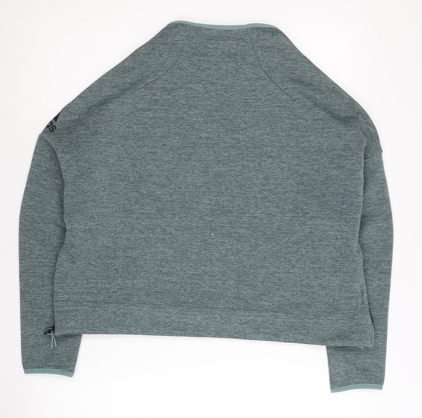 Adidas Women’s Green Pullover Sweatshirt Size 12 Raglan Sleeve