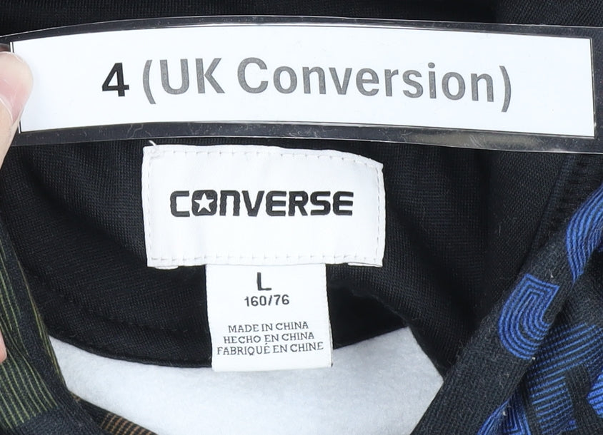 Converse Teens Multicoloured Pullover Hoodie Size 4 Graphic Print
