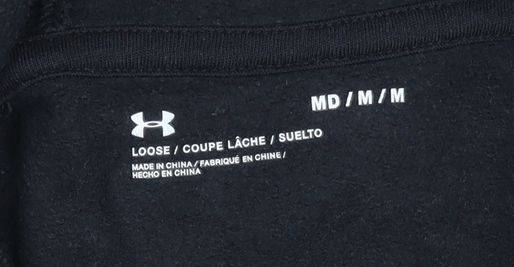 Under Armour Women’s Black Pullover Hoodie Medium Logo Print