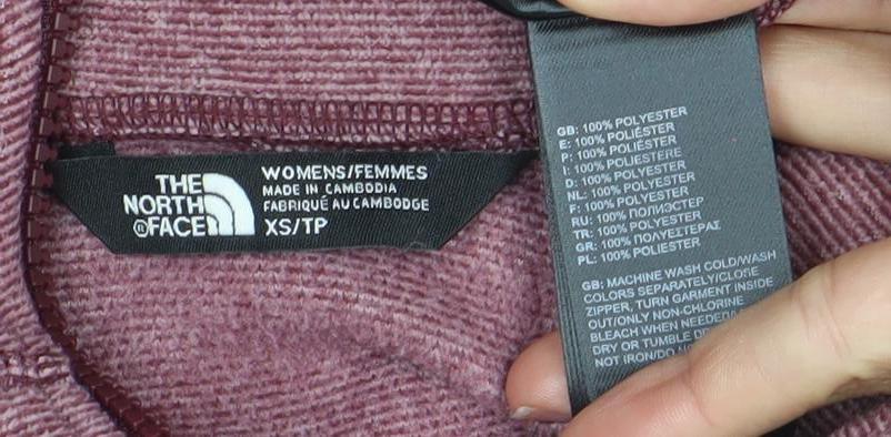 The North Face Womens XS Purple Full Zip Hooded Jacket