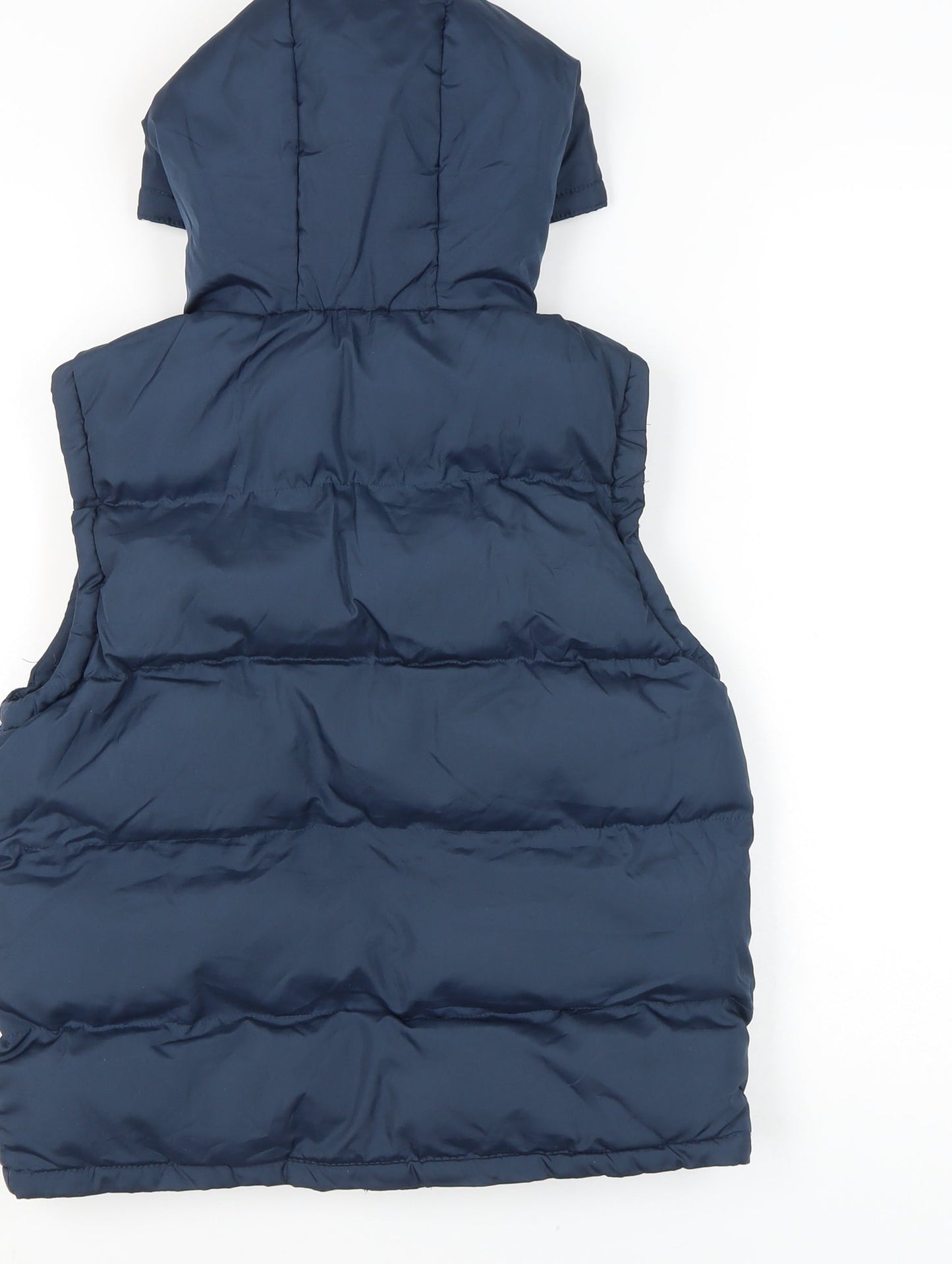 Lee Cooper Women Blue Size 10 Hooded Puffer Waistcoat Sleeveless