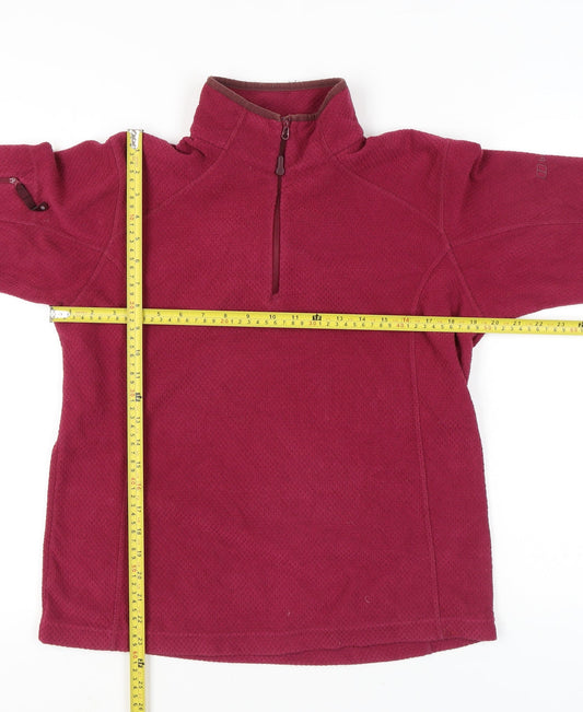 Berghaus Womens Red Fleece Sweatshirt Size 14 Outdoor Hiking