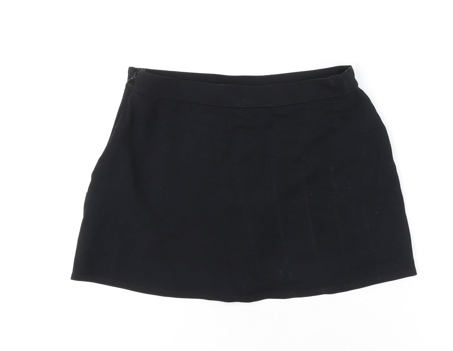 Hollister Womens Black L Short Straight Skirt Ultra High-Rise