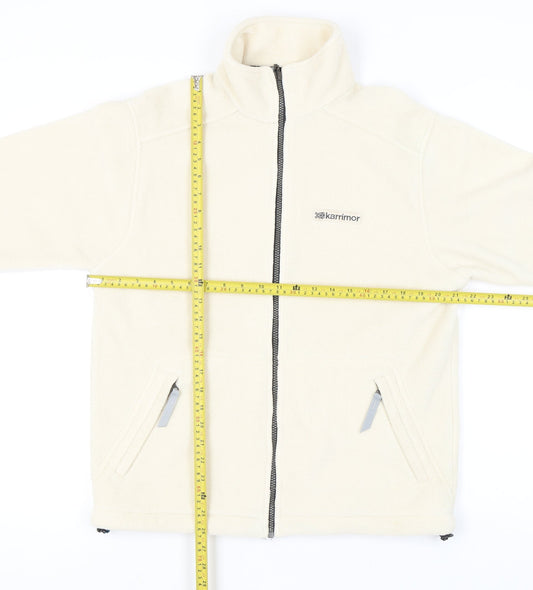 Karrimor Women's Ivory Full Zip Fleece Jacket Size S Outdoor Casual