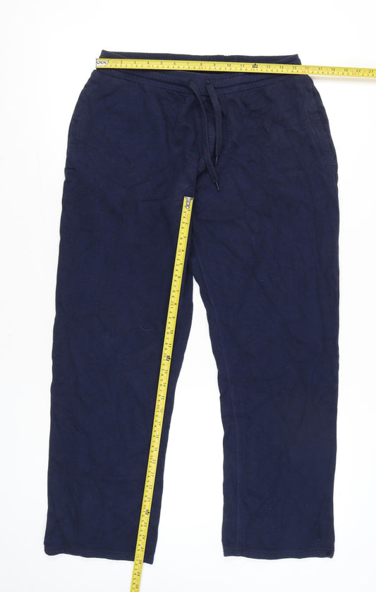 Mountain Warehouse Mens Blue Sweatpants L Regular Fit Elastic Waist Trousers