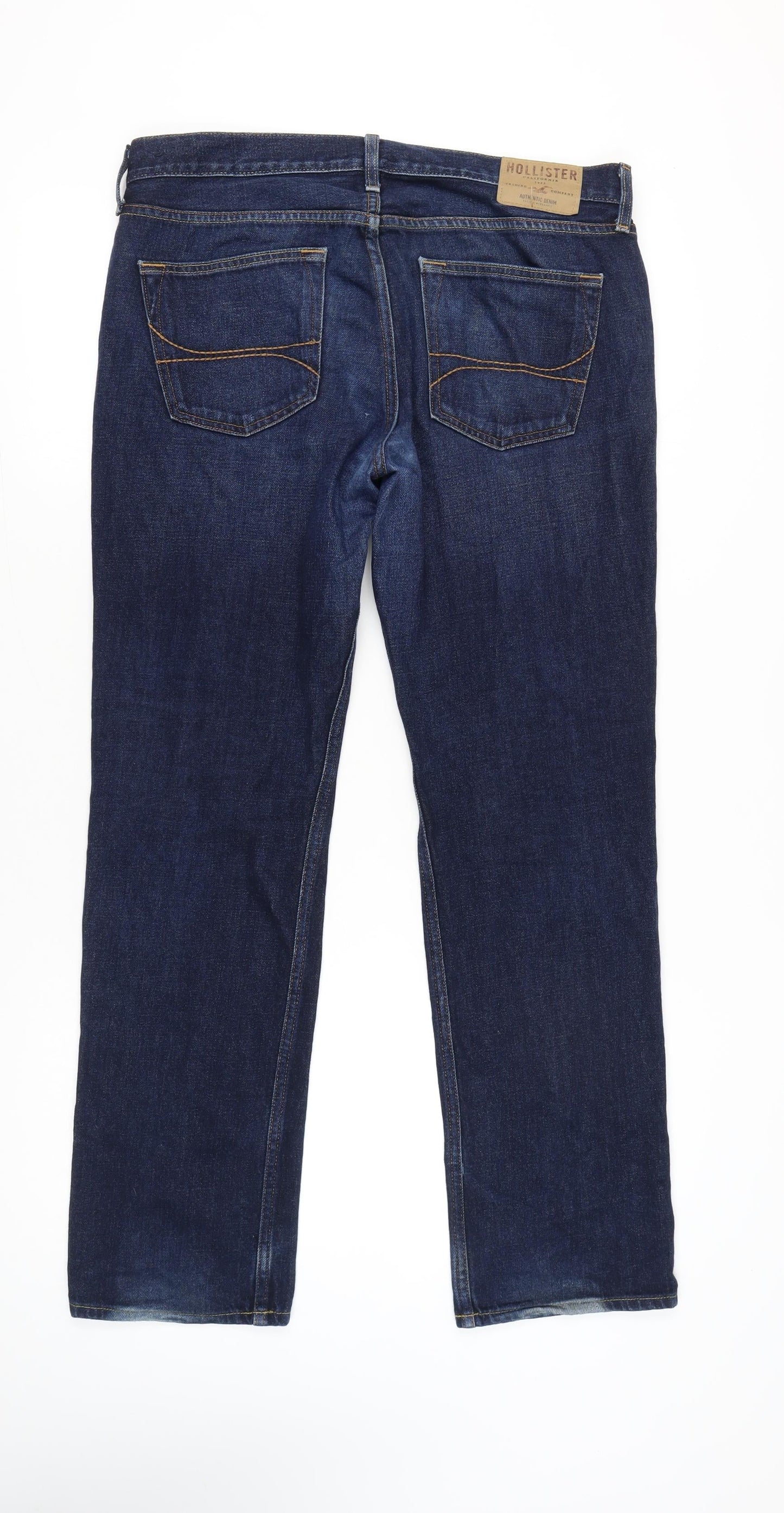 Hollister Men’s Blue Straight Leg Jeans W34 L32 Regular Fit