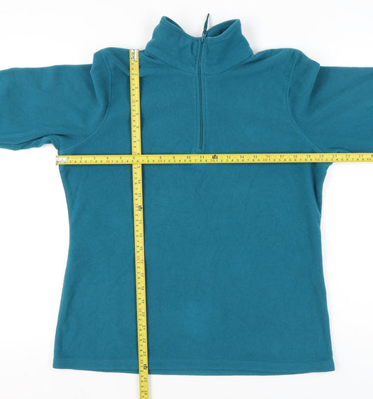 Mountain Warehouse Unisex Blue Fleece Sweatshirt L 1/2 Zip Pullover