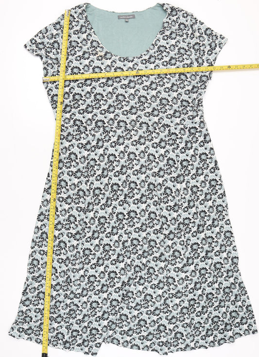 Laura Ashley Women’s Multicoloured Floral A-Line Dress UK 18