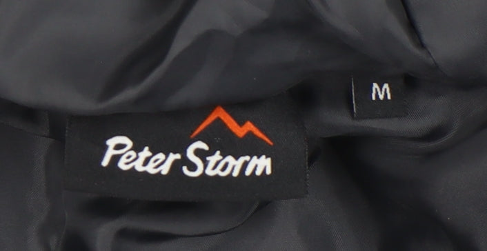 Peter Storm Men's Black M Puffer Jacket Hooded Insulated Outdoor