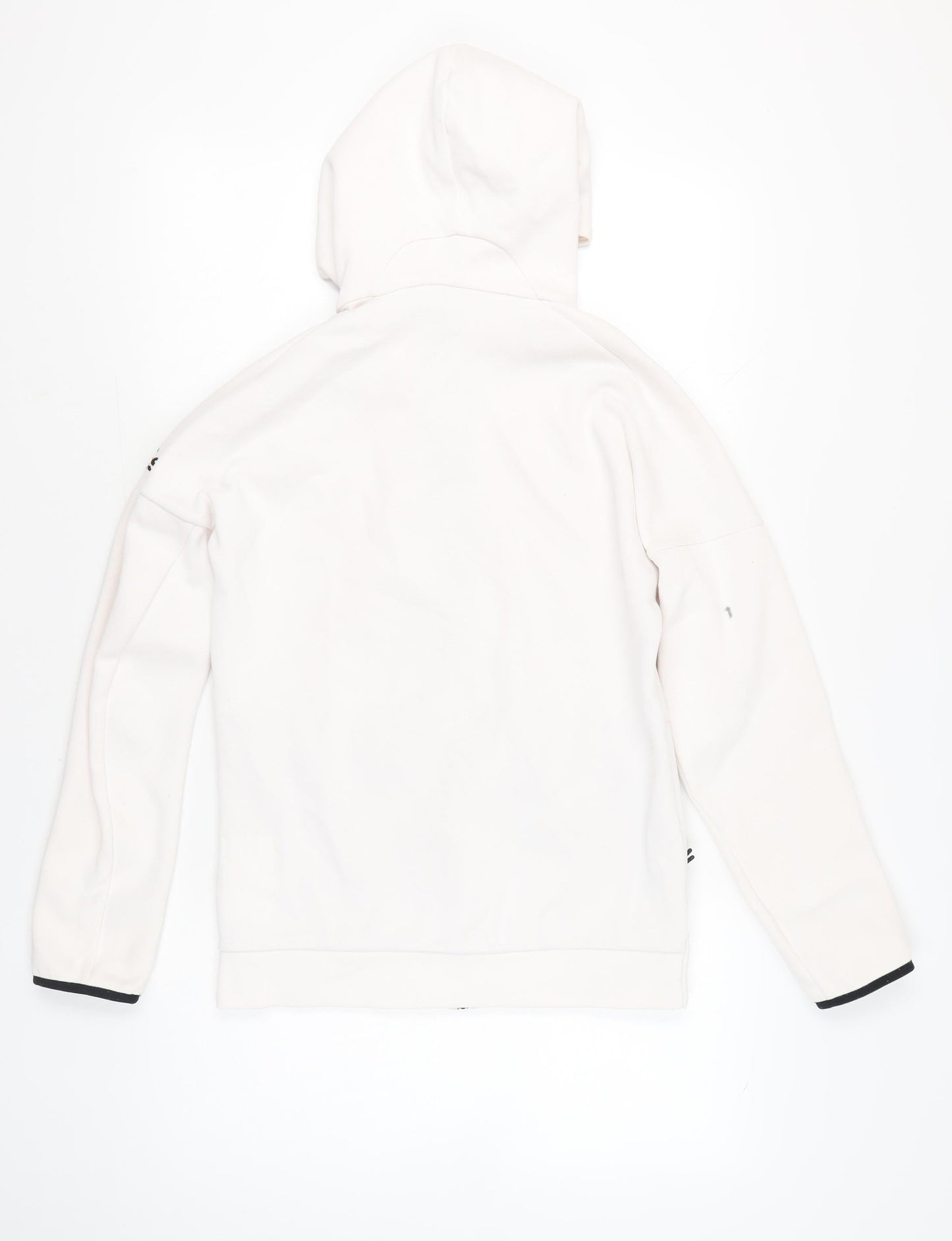 Adidas Men’s White Full Zip Hoodie Size S Logo Sportswear