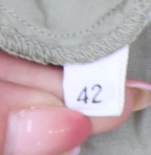 No.Lita Womens Beige Cotton Tunic Blouse Size 14 Long Sleeve