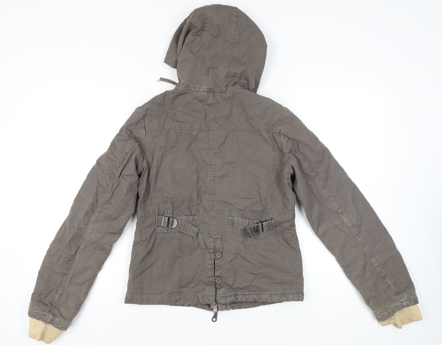 Bench Women's Beige Windbreaker Jacket Size 12