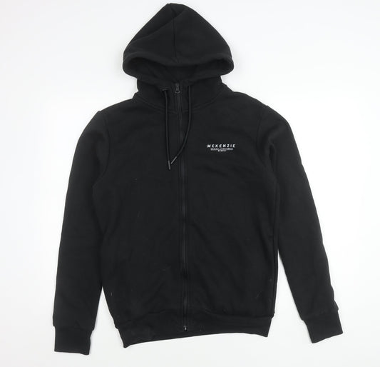 McKenzie Men’s Black Regular Fit Full Zip Hoodie Jacket Size M