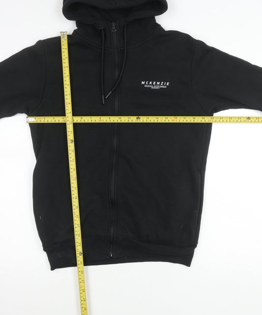 McKenzie Men’s Black Regular Fit Full Zip Hoodie Jacket Size M