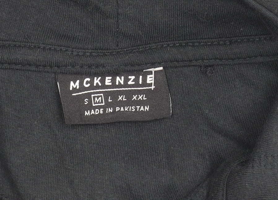 McKenzie Men’s Black Regular Fit Full Zip Hoodie Jacket Size M