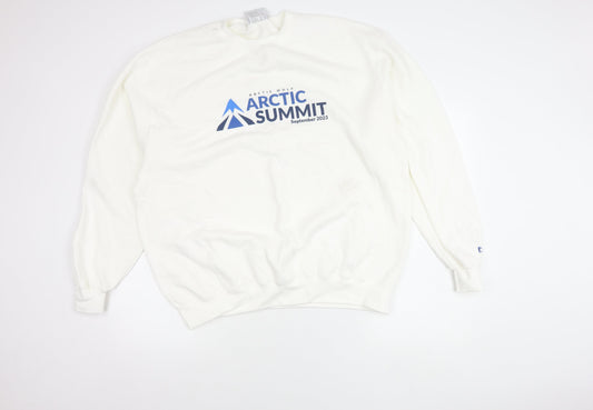Champion Men’s White XL Pullover Sweatshirt Arctic Summit 2023
