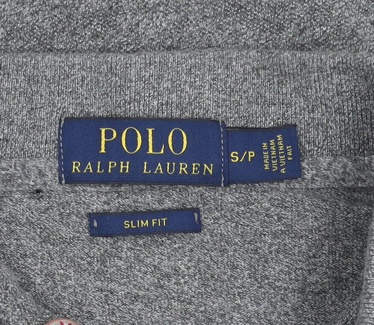 Polo Ralph Lauren Men’s Grey Slim Fit Cotton Polo Shirt S