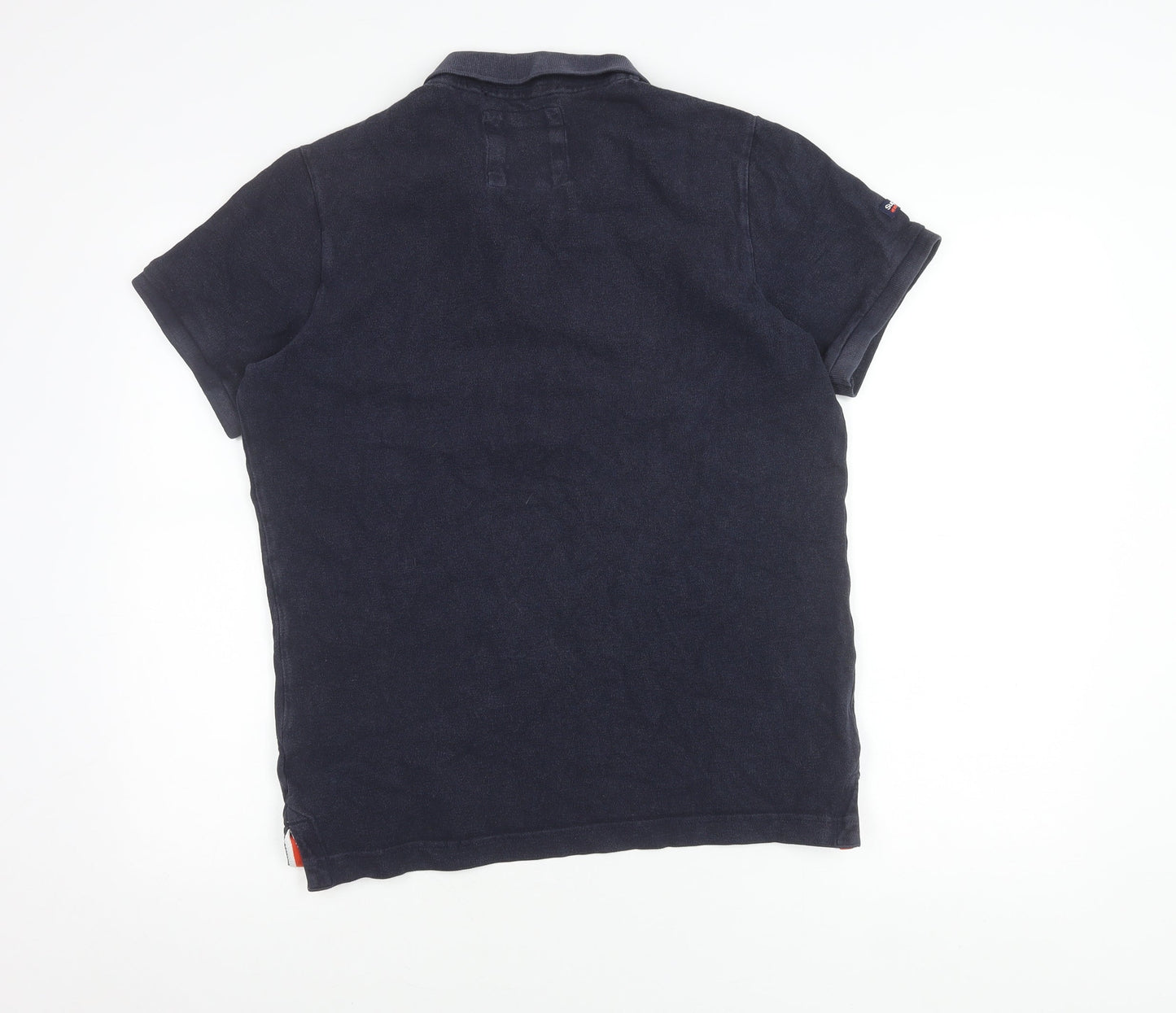 Superdry Men’s Blue XL Classic Pique Polo Shirt Cotton Logo