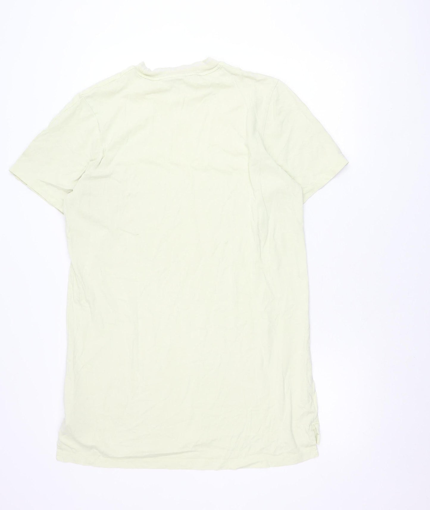 Adidas Womens Green T-Shirt Size 14 Short Sleeve Cotton Blend