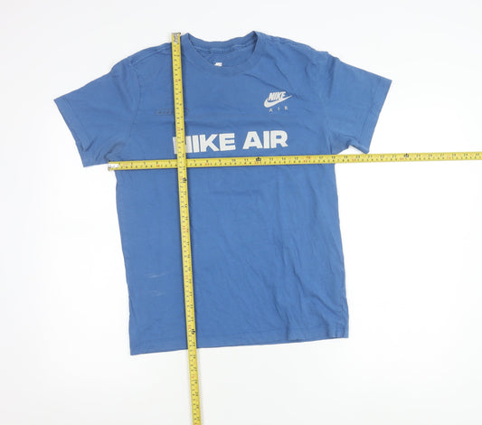 Nike Men’s Blue Air Logo T-Shirt Size S Short Sleeve Cotton