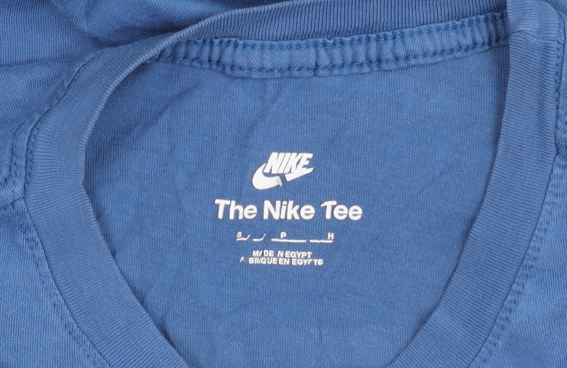 Nike Men’s Blue Air Logo T-Shirt Size S Short Sleeve Cotton